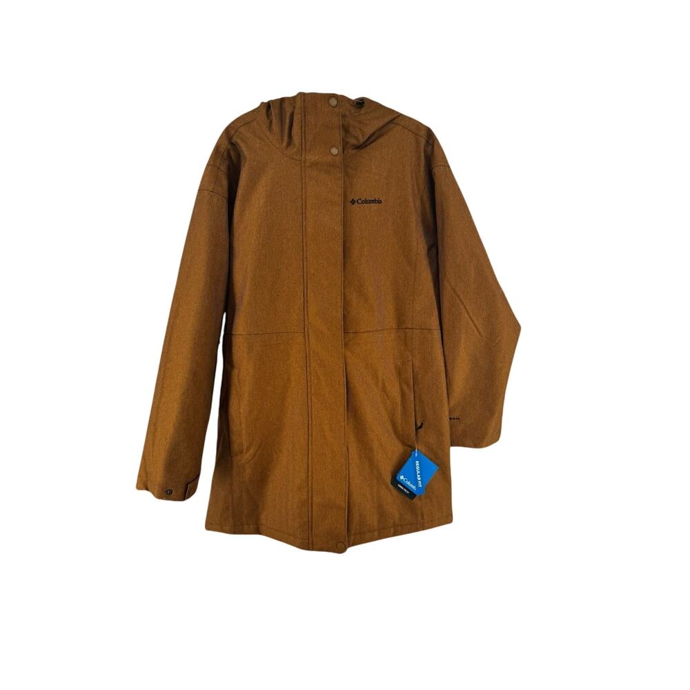 Columbia Portland Omnitech Point Parka Brown Womens Small Jacket NWT $170